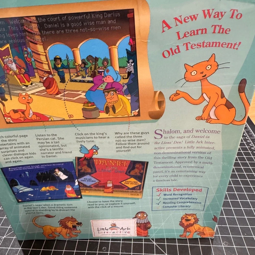 Little Ark Daniel in the Lions Den PC Mac CD-ROM 1997 Bible Story New Sealed